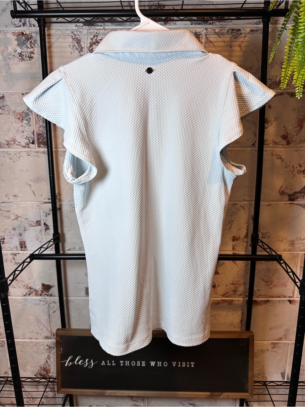 Calia Baby Blue Ribbed Polo Golf Tank - Picture 9 of 11